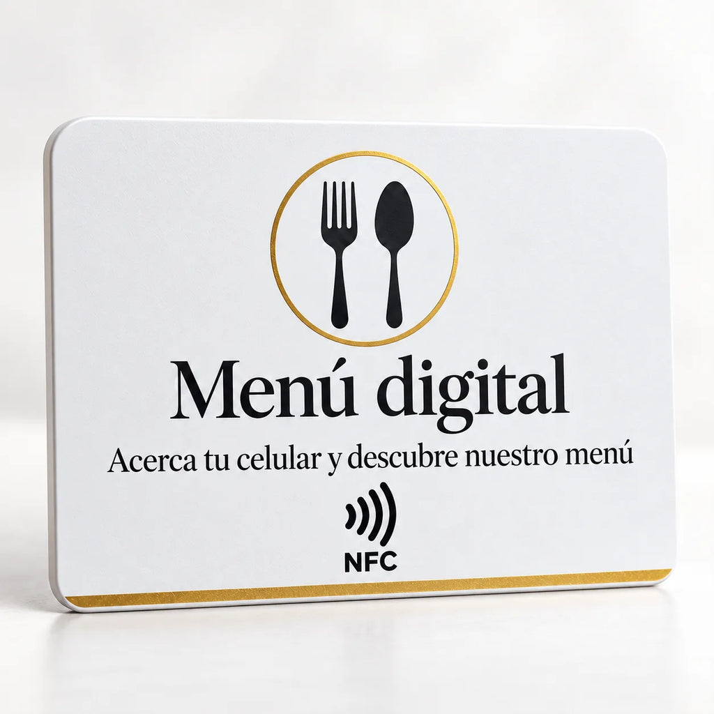 Tarjeta NFC para Menú Digital | Smartoken Chile