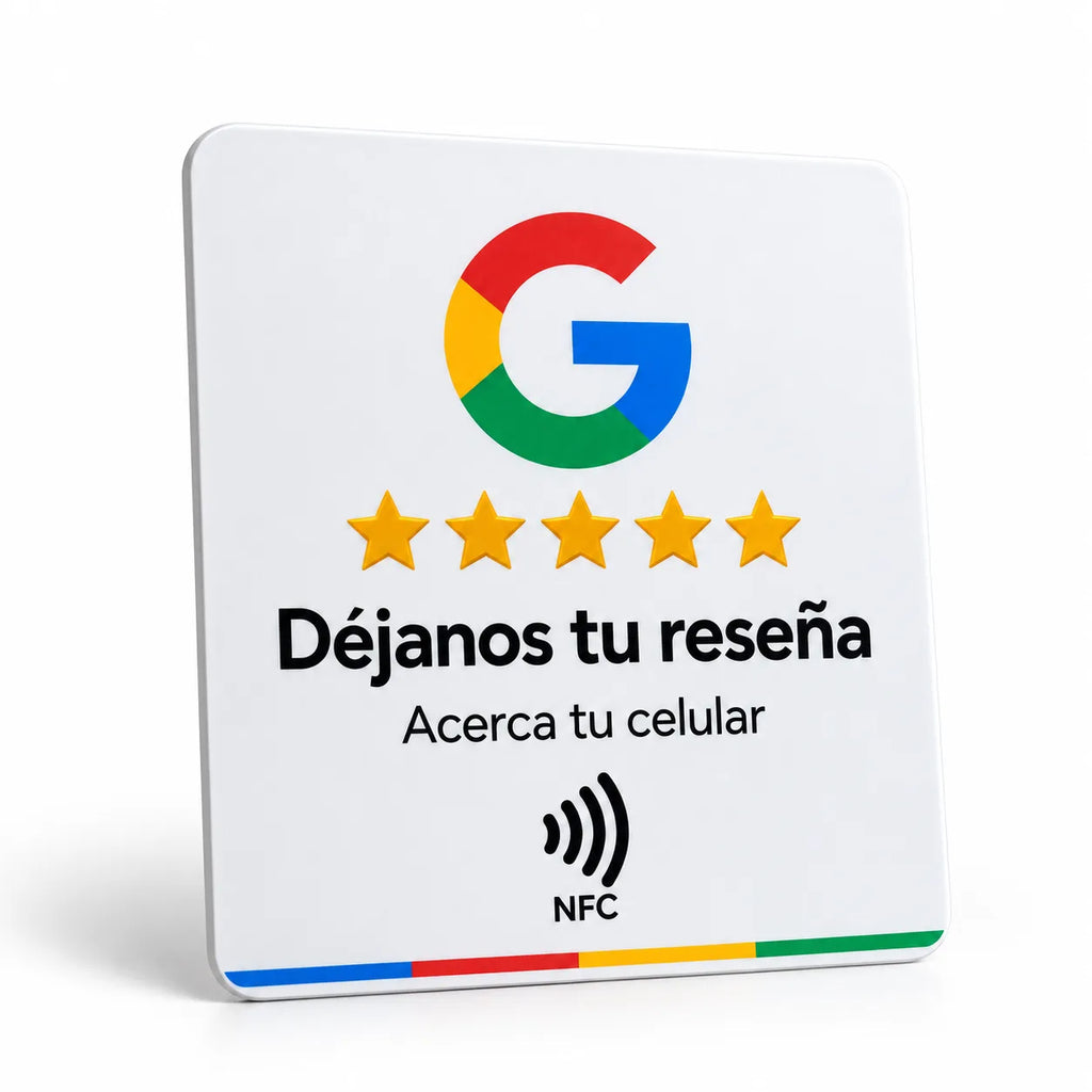 Letrero NFC para Reseñas de Google – Acceso Directo · 5