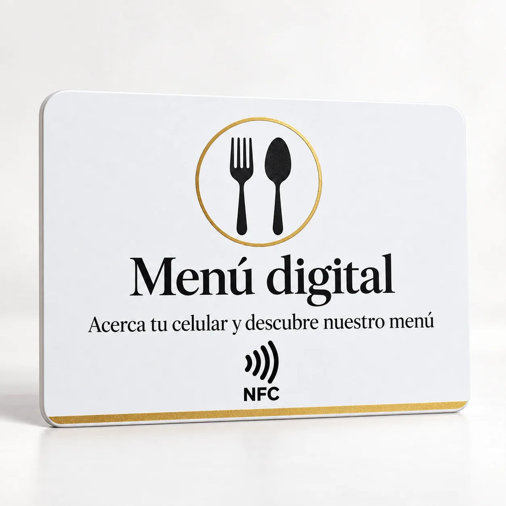 Tarjeta NFC para Menú Digital | Smartoken Chile · 5