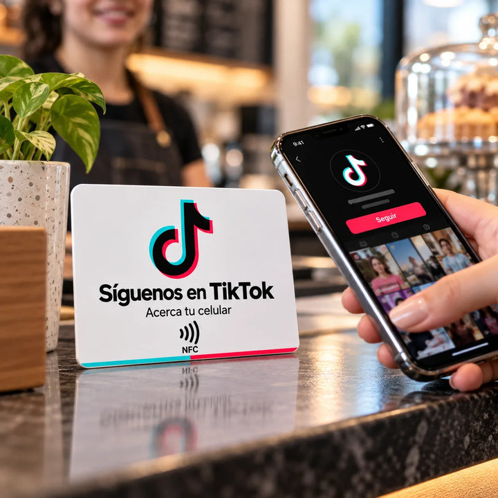Letrero NFC para TikTok – Acceso Directo a tu Perfil