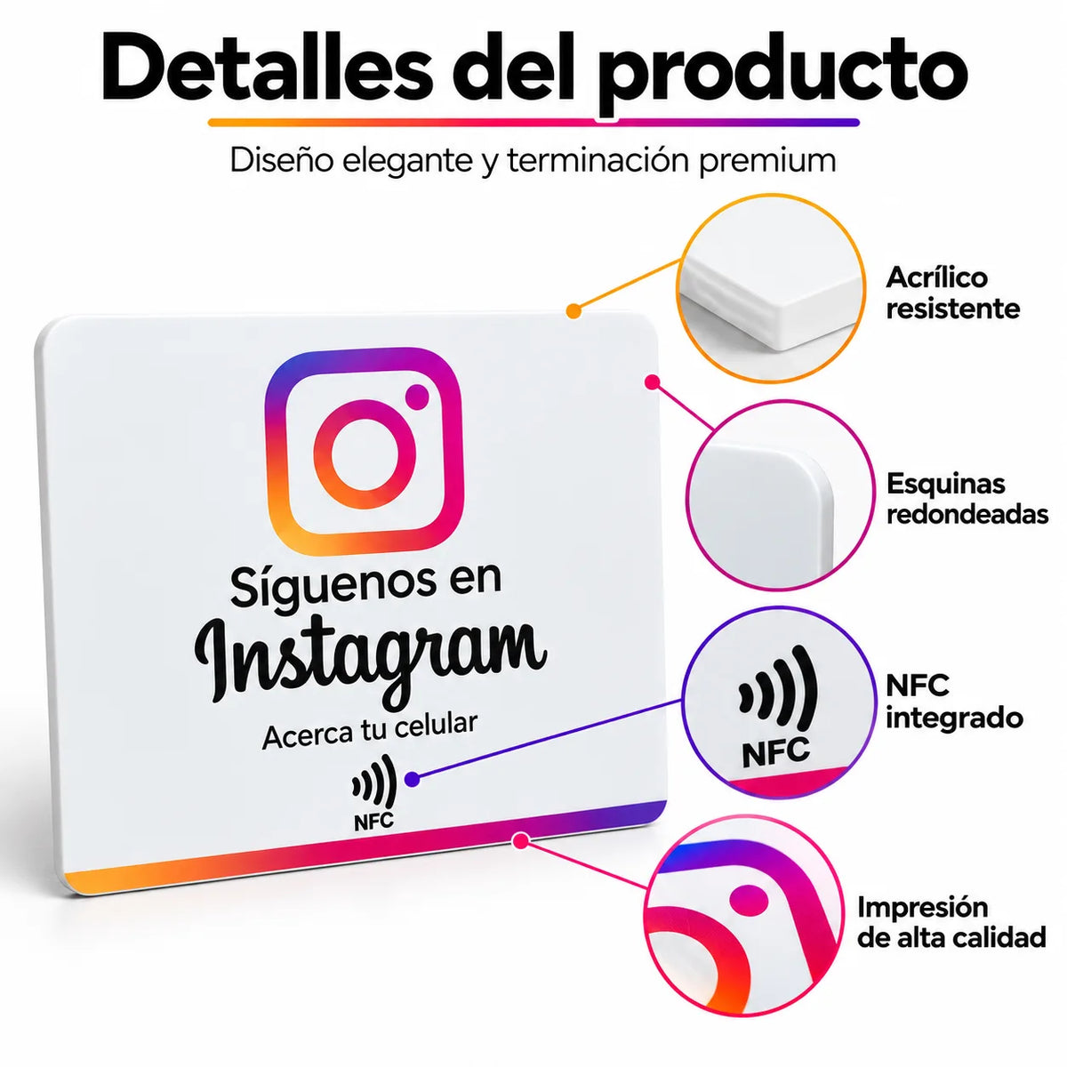 Letrero NFC para Instagram – Acceso Directo a tu Perfil · 2