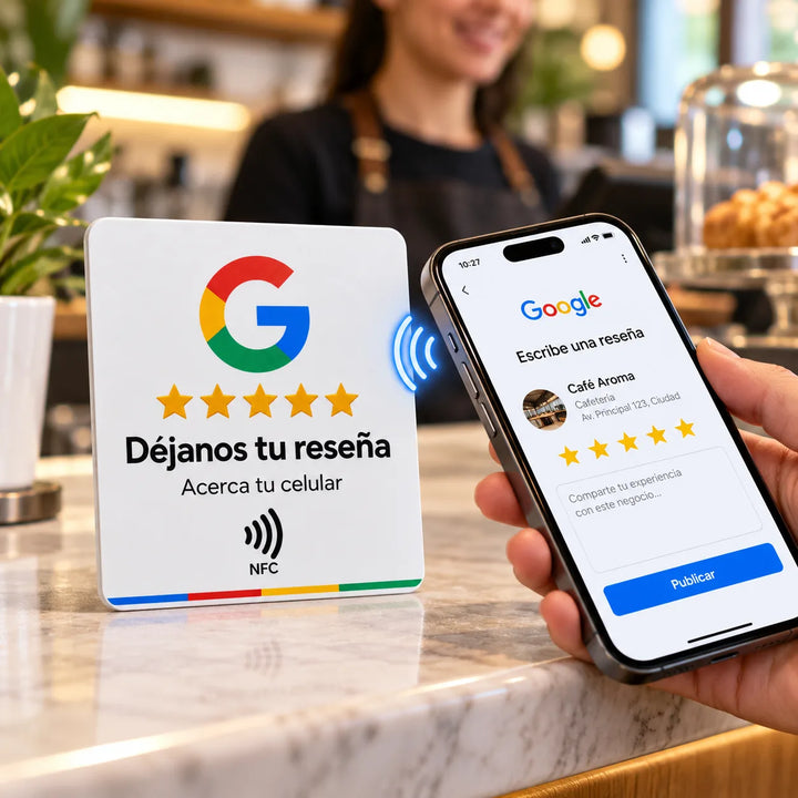 Letrero NFC para Reseñas de Google – Acceso Directo
