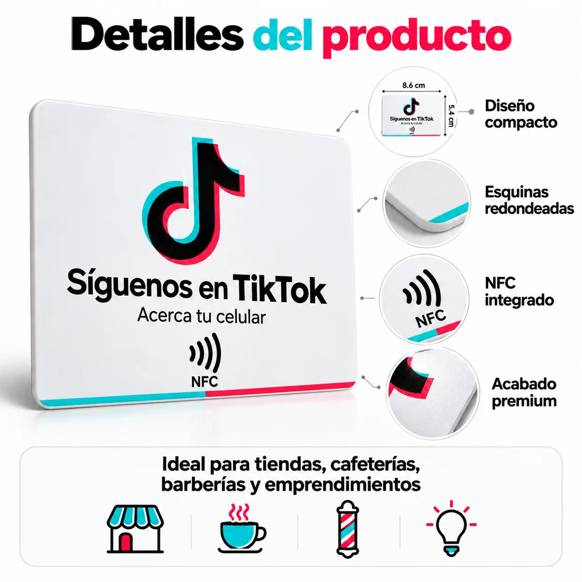Letrero NFC para TikTok – Acceso Directo a tu Perfil · 2